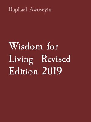 cover image of Wisdom for Living  Revised Edition 2019